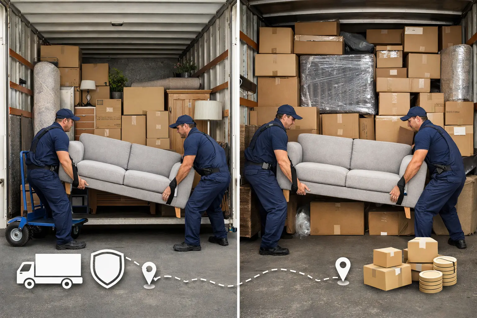 Best options for moving from Adelaide to Melbourne including removalists, backloading, packing services and long-distance transport