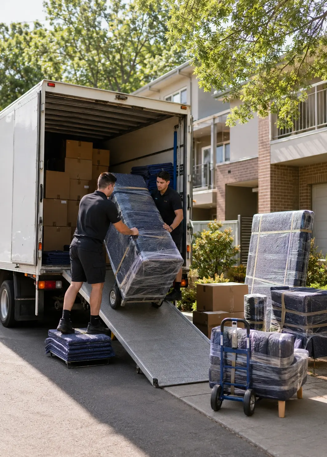 Last minute interstate move from Adelaide with packed boxes ready for urgent pickup