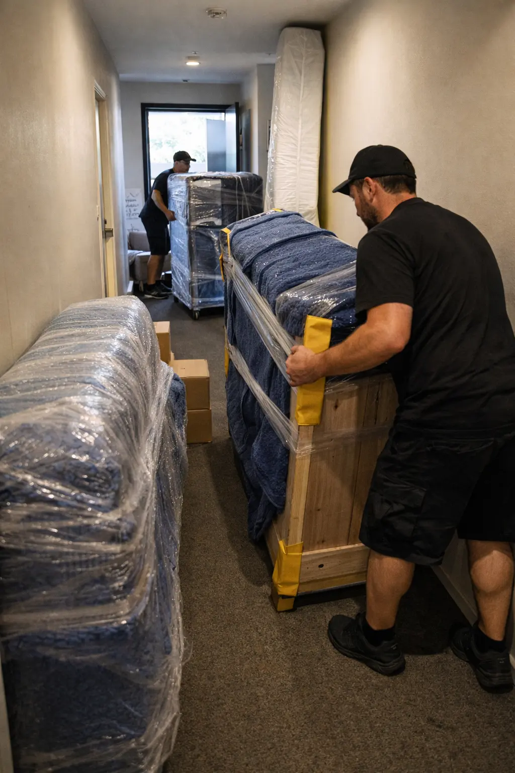 Melbourne to Adelaide apartment furniture removals with wrapped lounges, protected whitegoods and careful handling in a small-access building
