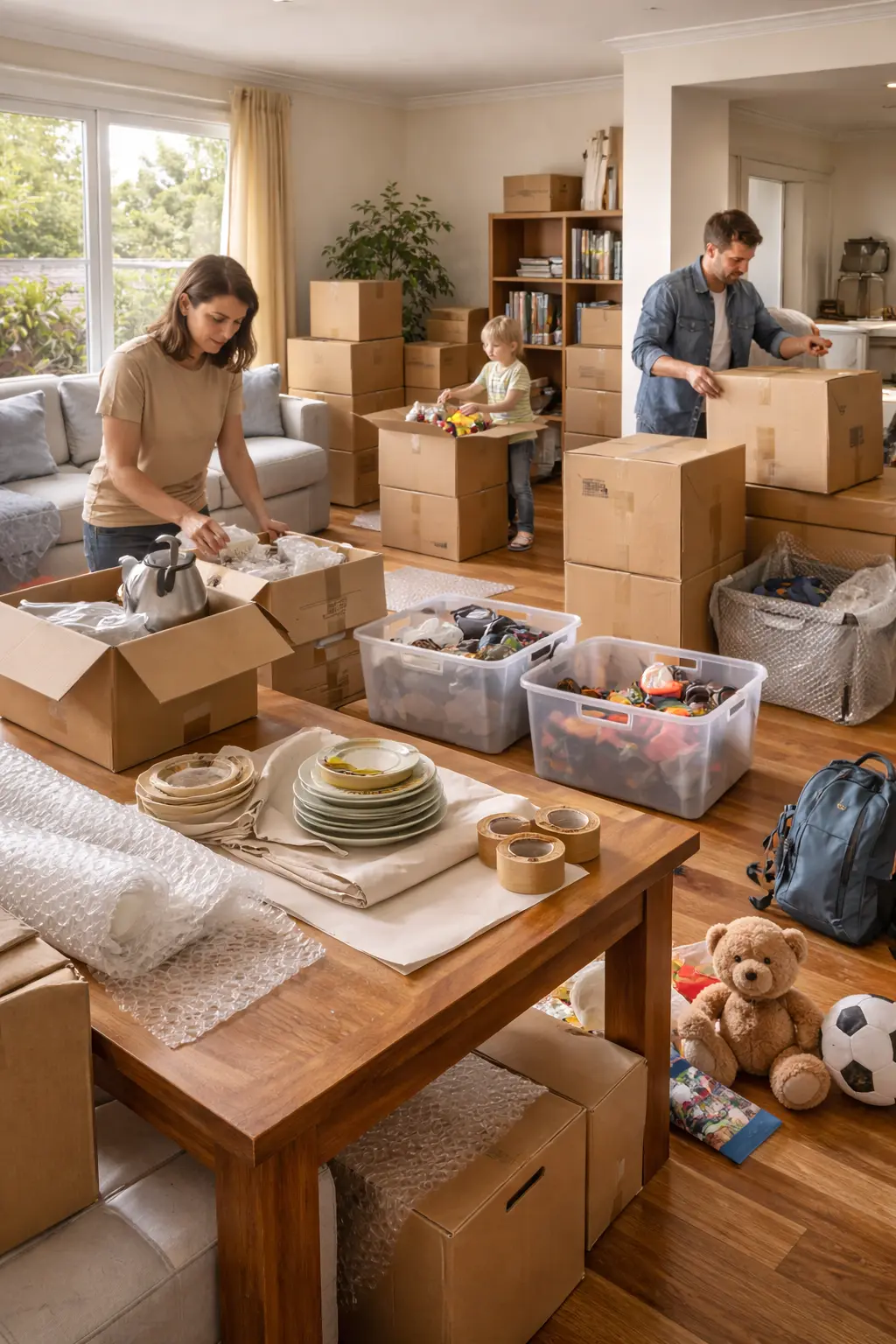 Melbourne to Adelaide packing help for a family move with organised cartons, household furniture and practical interstate packing support