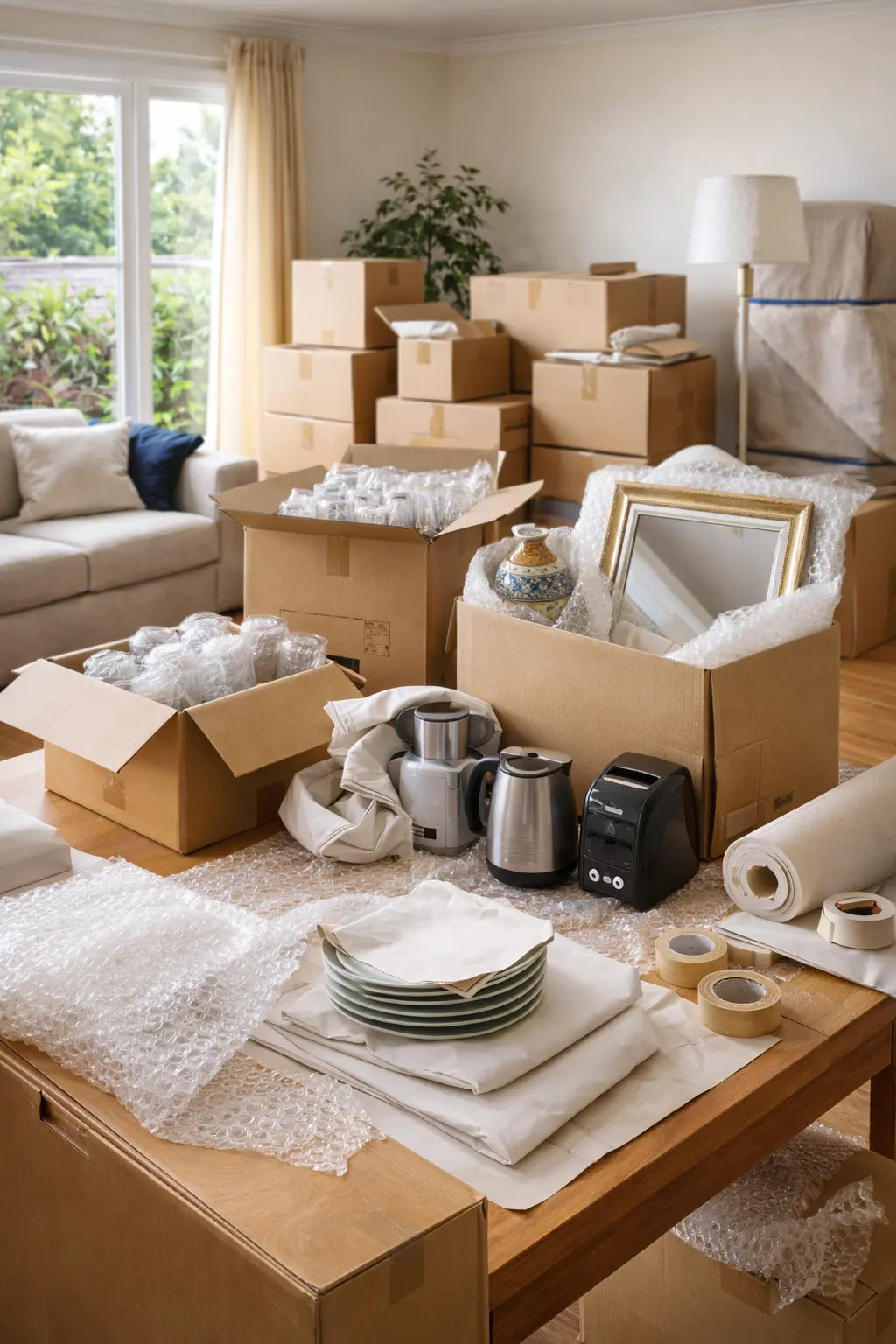 Melbourne to Adelaide pre-packing services for kitchenware, glassware, framed artwork and other fragile household items