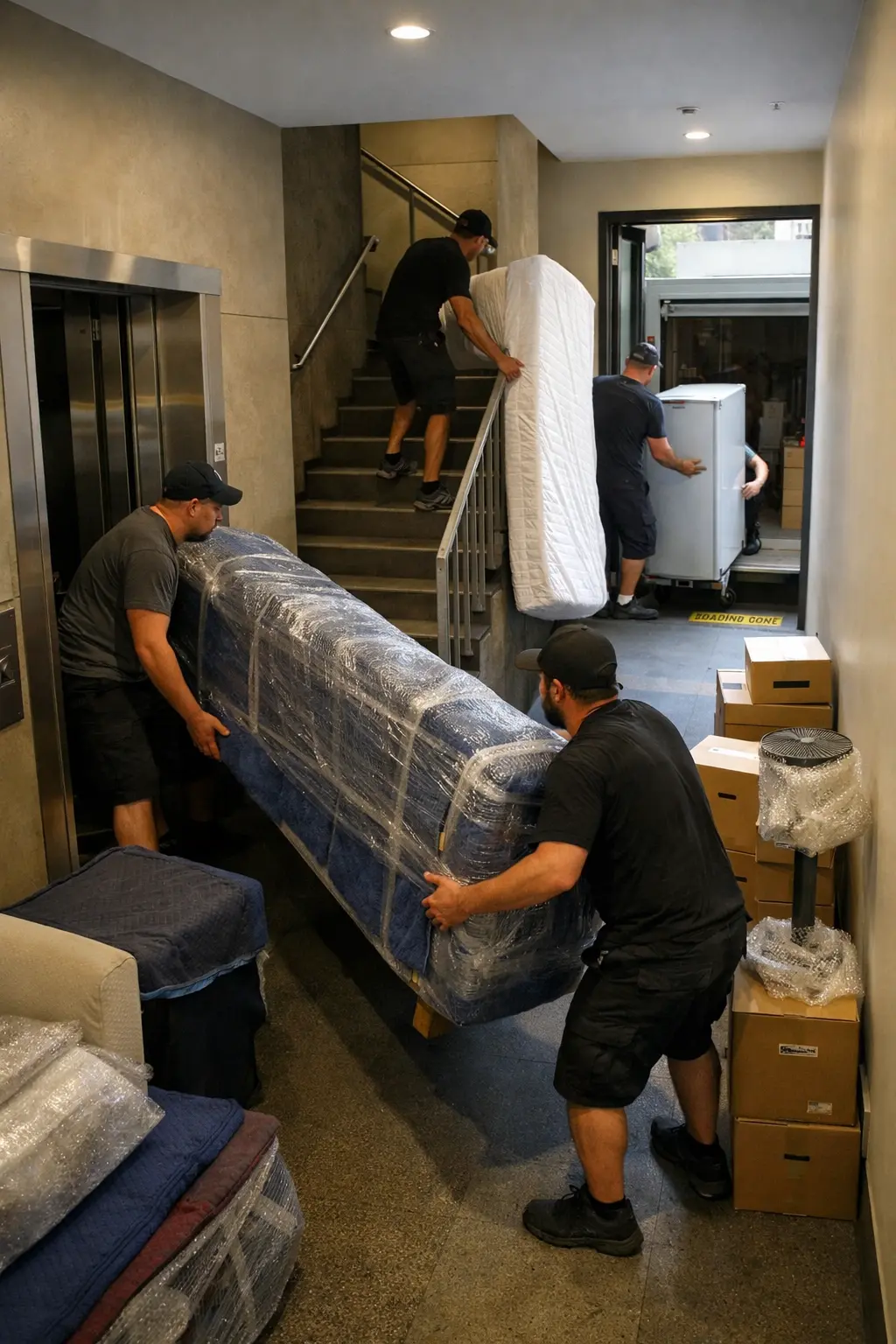 Melbourne to Adelaide unit removalists managing lift access, stairs and loading zone restrictions at a shared residential building
