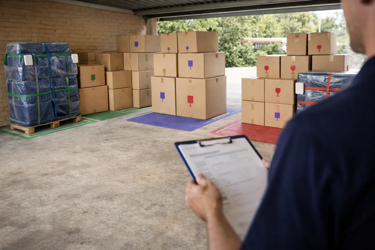 Perth to Adelaide delivery window planning for backloading with staged cartons, protected furniture and a clear load plan for interstate transport